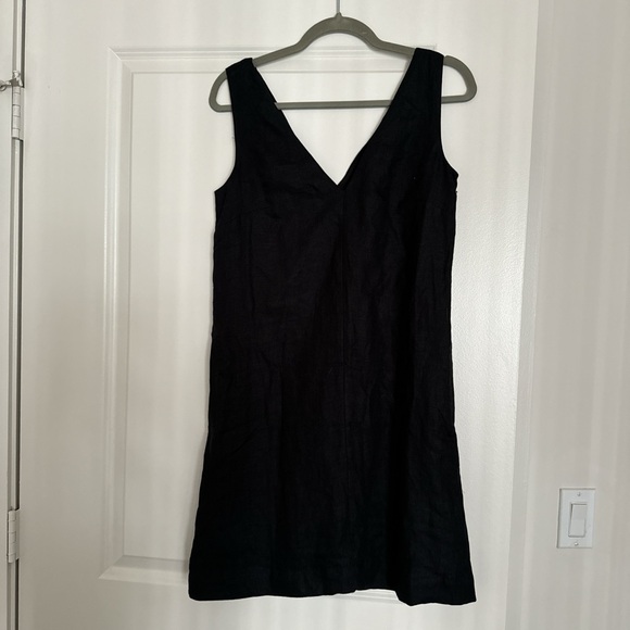 NWOT black jcrew linen dress - Picture 3 of 3